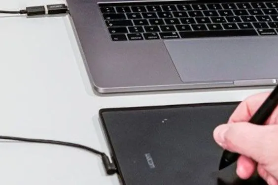 Wacom On-the-go USB A to Type C Adaptor