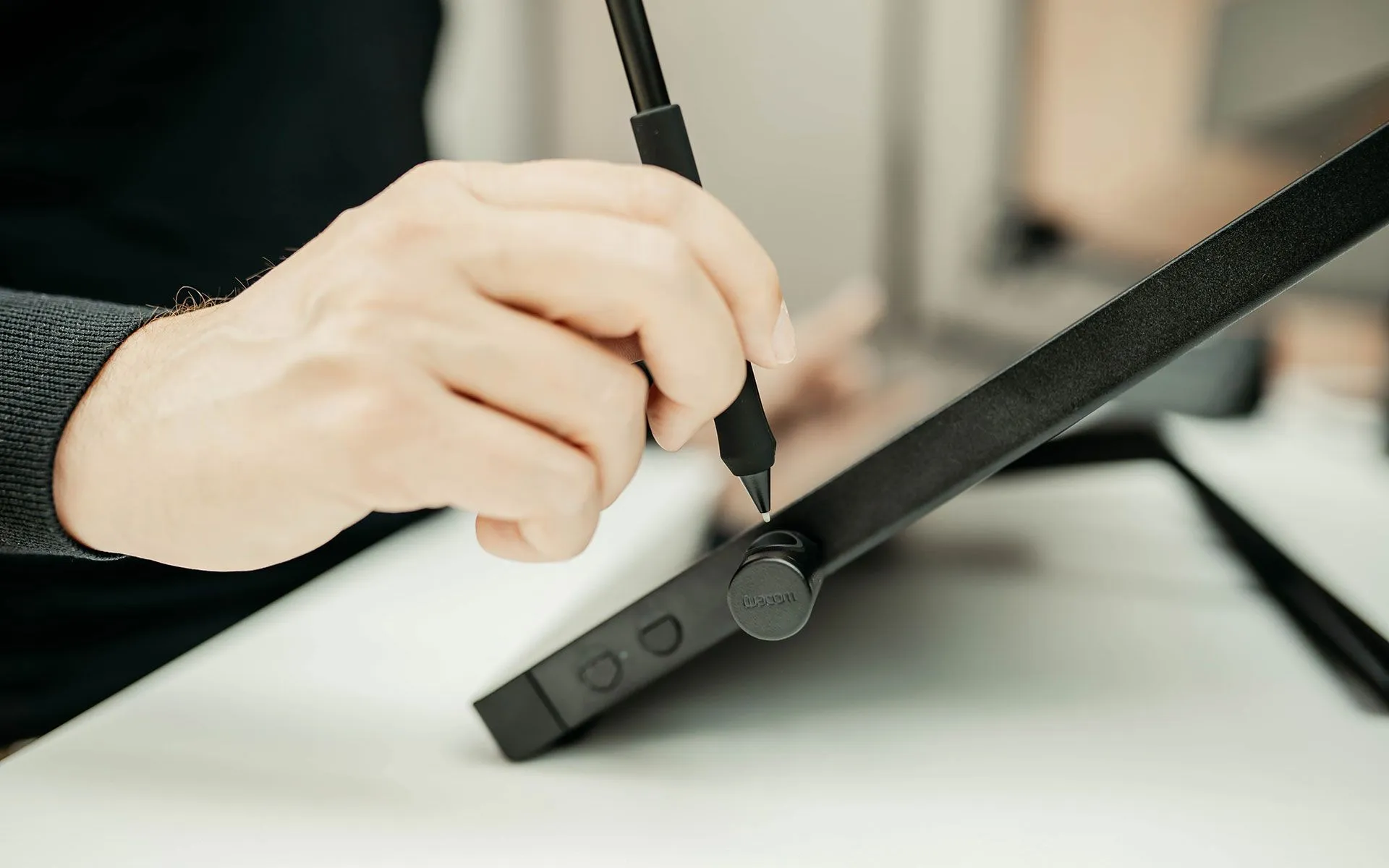 Wacom Cintiq 24 in use