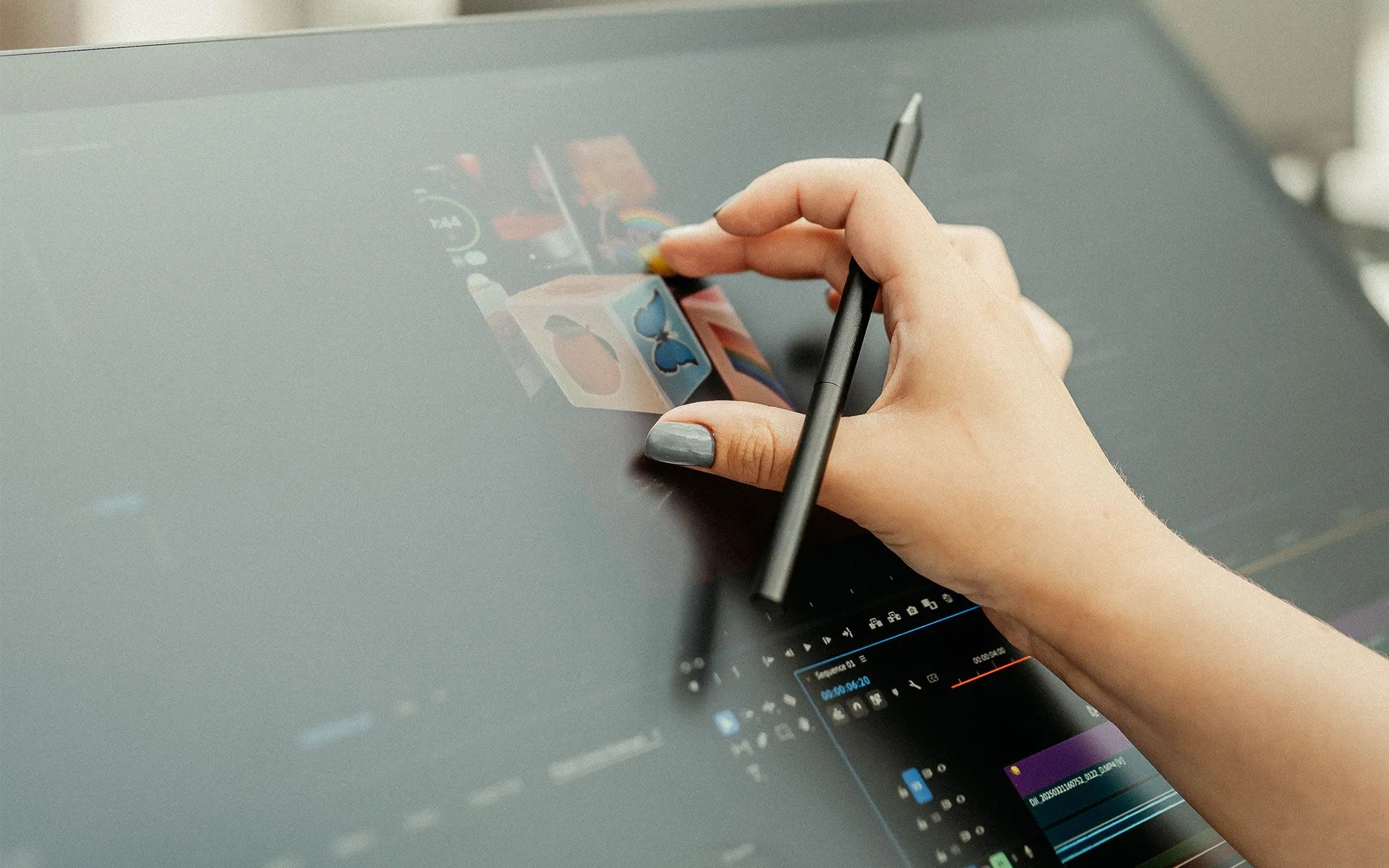 Wacom Cintiq 24 Touch In-use touch function